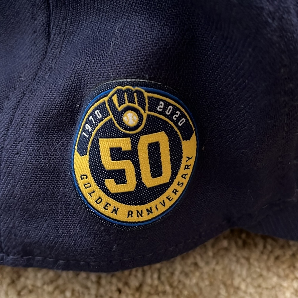 Milwaukee Brewers 50th anniversary cap - Picture 2 of 4